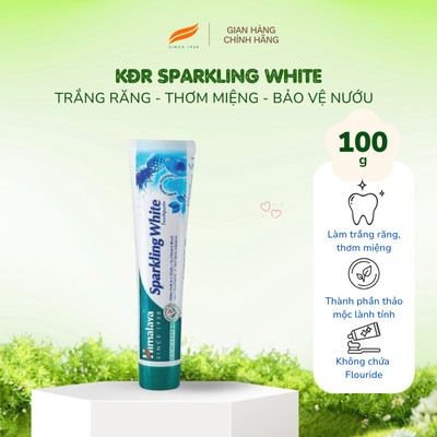 Kem đánh răng trắng sáng lấp lánh Himalaya Sparkling White Toothpaste 100g