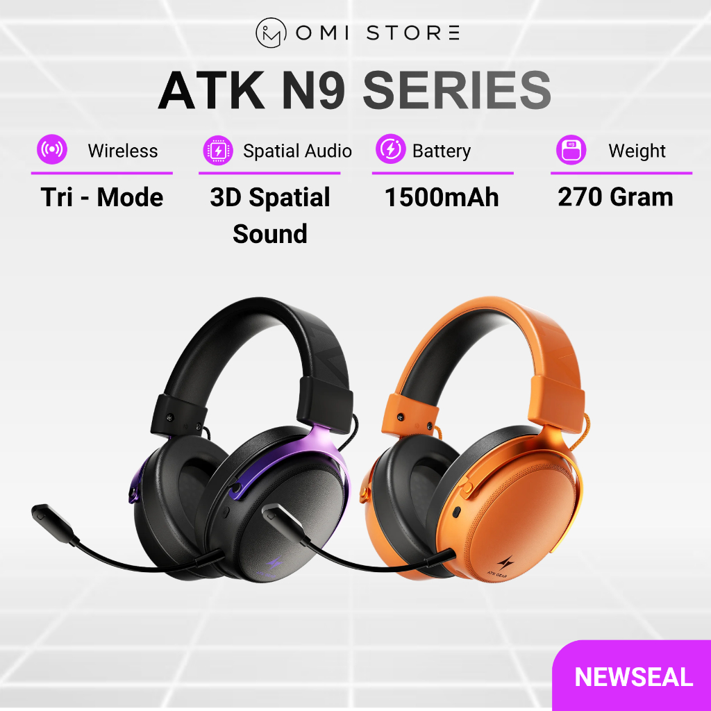 Tai nghe Gaming Không Dây ATK Neptune N9  Pro | N9 Ultra | 3 Mode Kết Nối | BH12T