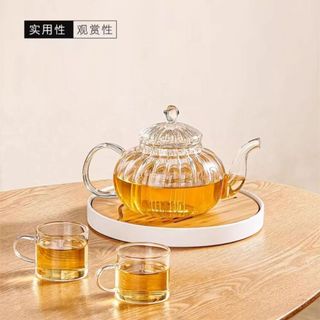 Ấm Thủy Tinh Pha Trà Có Lưới Lọc Inox 304 Dung Tích 600 ml