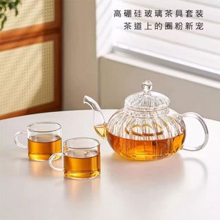 Ấm Thủy Tinh Pha Trà Có Lưới Lọc Inox 304 Dung Tích 600 ml