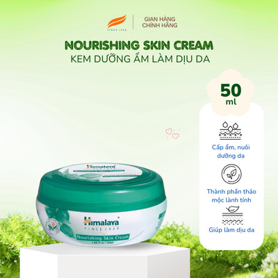 Kem dưỡng cấp ẩm se khít lỗ chân lông Himalaya Nourishing Skin Cream 50g