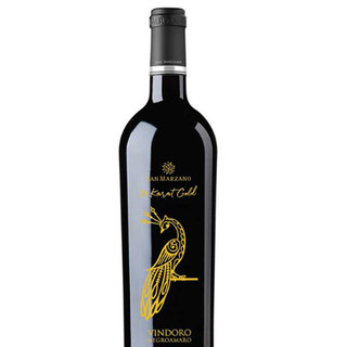 Rượu vang ý con công Vindoro Negroamaro/Vindoro 24 Karat Gold 750ml