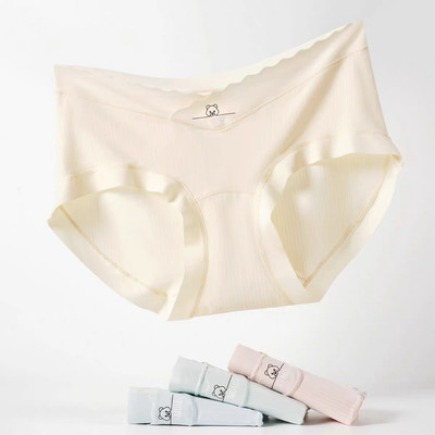 8085_ Quần lót bầu và sau sinh 2mama chất thun tăm lạnh mềm mịn,co giãn,cạp chéo, đáy quần cotton kháng khuẩn, sáng màu