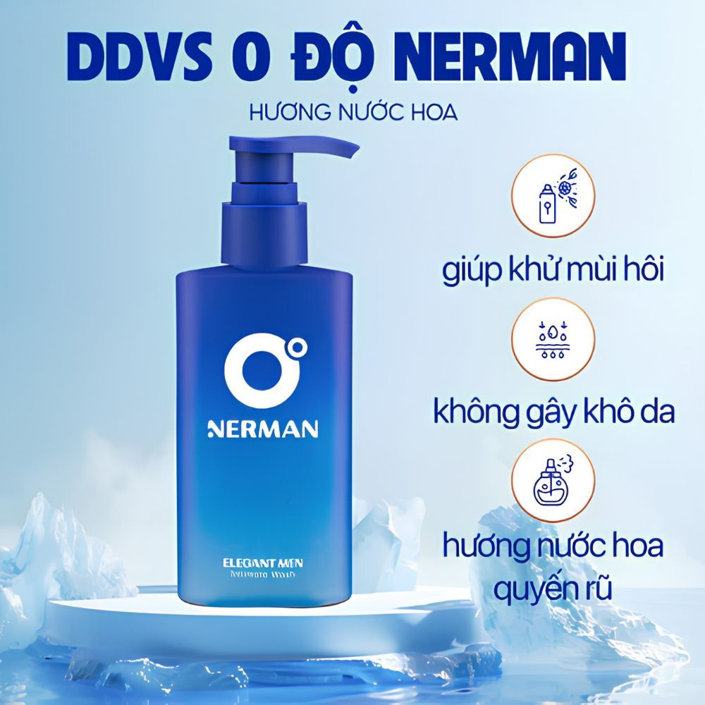 Ảnh 2 của Dung dịch vệ sinh nam Nerman làm sạch, làm thơm và khử mùi  duy trì độ ẩm tự nhiên, không gây khô da
