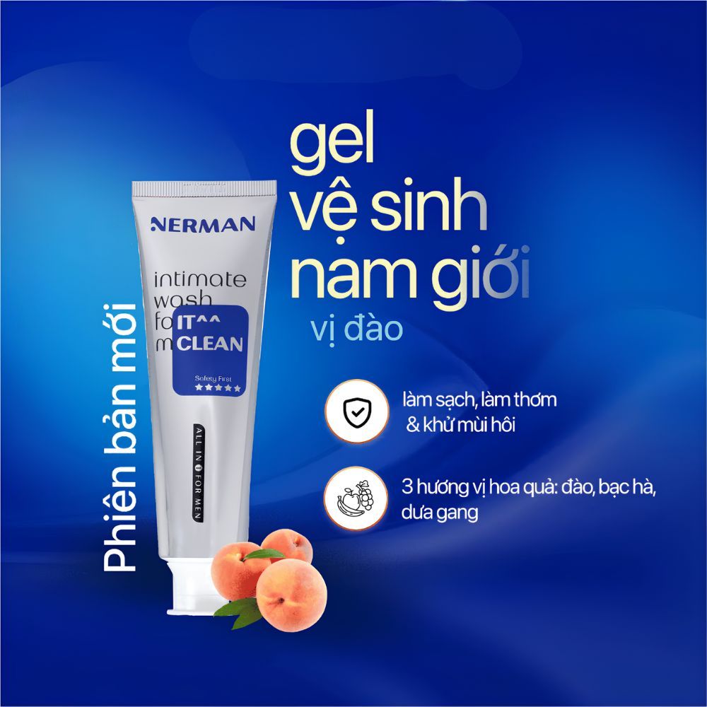 Ảnh 7 của Dung dịch vệ sinh nam Nerman làm sạch, làm thơm và khử mùi  duy trì độ ẩm tự nhiên, không gây khô da