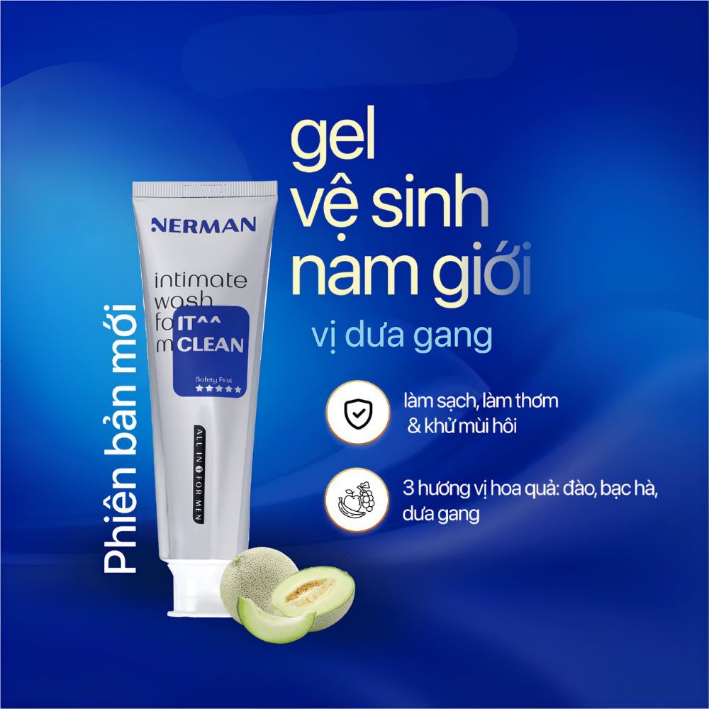 Ảnh 8 của Dung dịch vệ sinh nam Nerman làm sạch, làm thơm và khử mùi  duy trì độ ẩm tự nhiên, không gây khô da