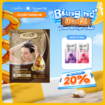 Gói Gội Phủ Bạc M.Pros 25ml 5 Màu Tuỳ Chọn - Thao Tác Tại Nhà Đơn Giản Tiện Lợi - Lamimi Chính Hãng