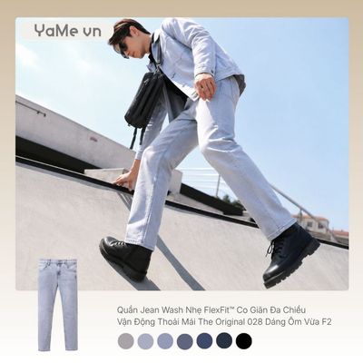Quần Jeans Nam Slim Fit FlexFit™ The Original 028 23385 |YaMe|