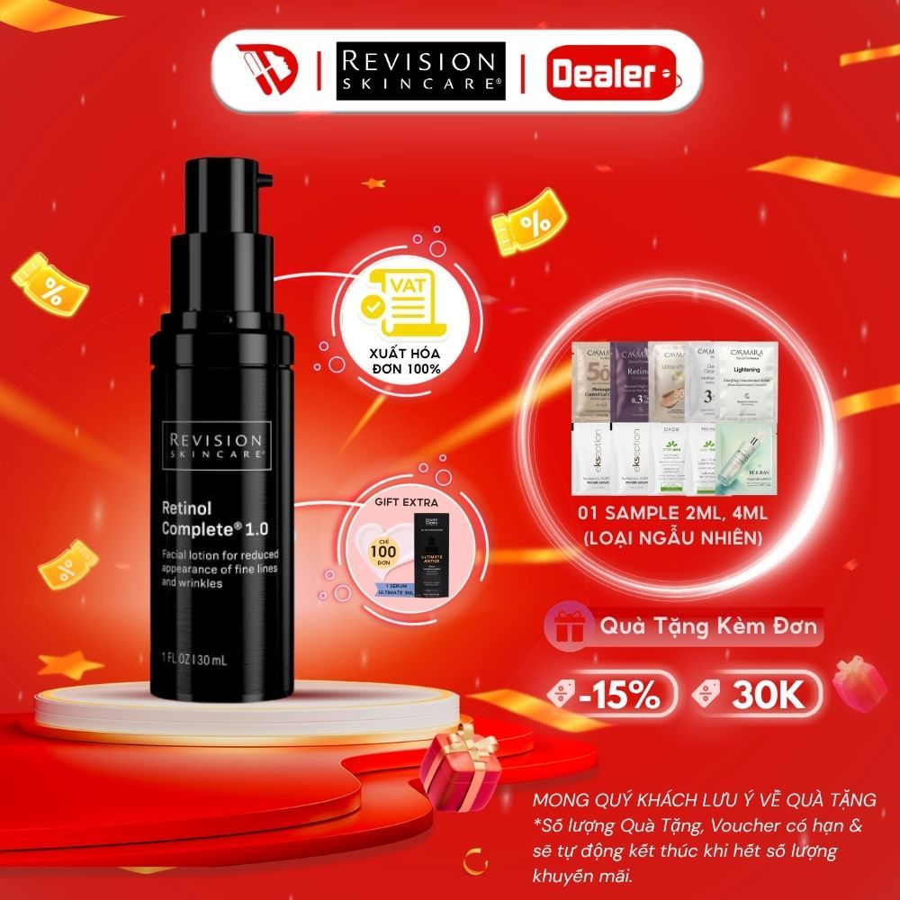 Tinh chất retinol Revision trẻ hoá da, cải thiện nếp nhăn Revision Skincare Retinol Complete 1.0