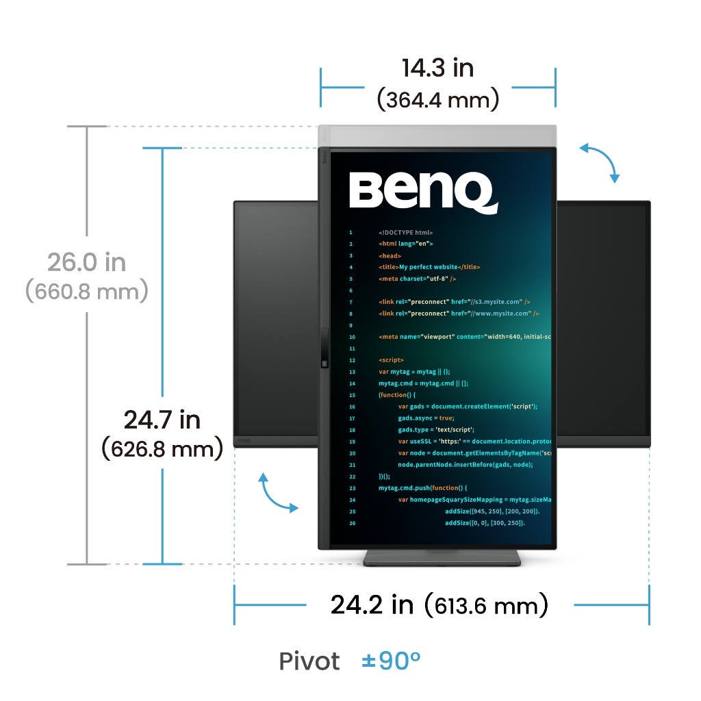 BenQ RD270Q_ Màn hình lập trình IPS 27", độ phân giải 2K, tần số quét 144Hz, Coding Mode bảo vệ mắt | BigBuy360 - bigbuy360.vn