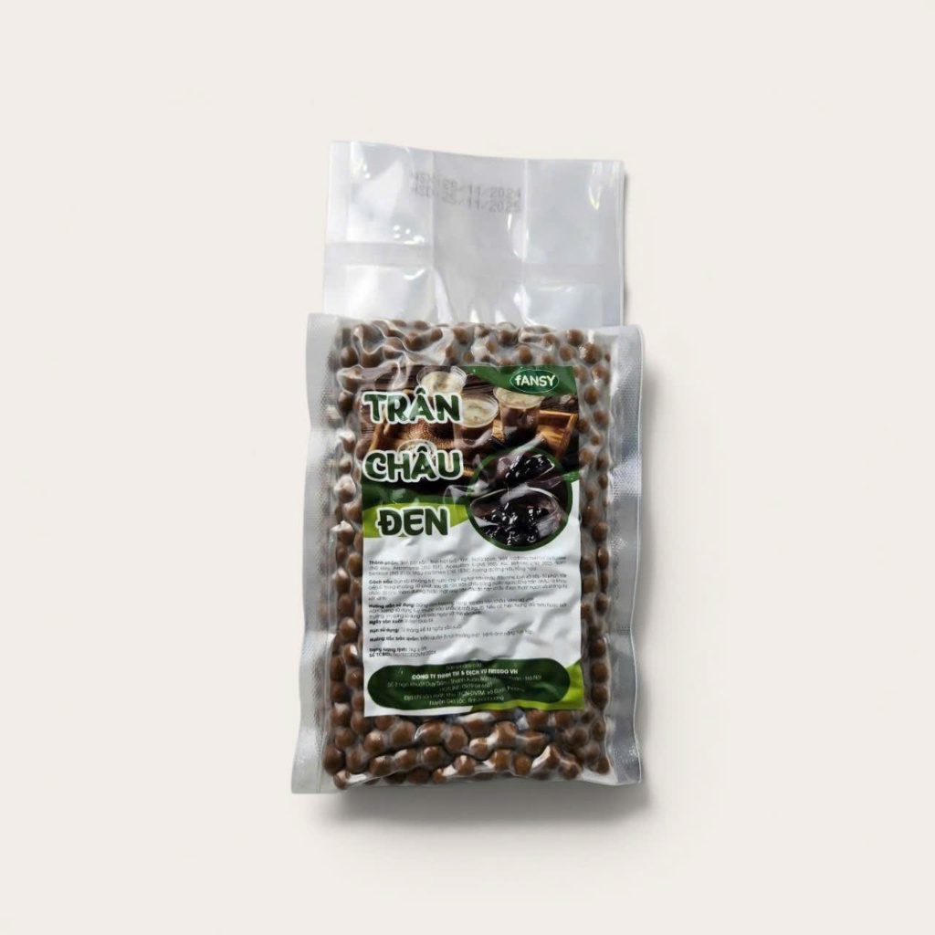 trân châu đen Boduo - fansy gói 1kg dai dẻo thơm ngon