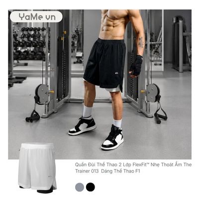 Quần Short Nam Thể Thao Ultra Stretch 2 Lớp The Trainer 013 24102 |YaMe|
