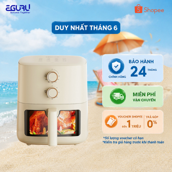 Nồi Chiên Không Dầu Bear QZG-J15M1 (AF-4H15K) - Dung tích 5L - Hàng Chính Hãng - BH 18 Tháng