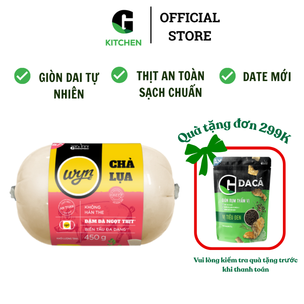 Chả lụa Wyn G Kitchen 450g [Giao nội thành]