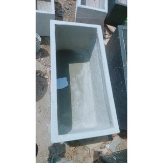 (Hỏa Tốc) Chậu Xi Măng Đá Mài Nuôi Cá [ Đã Chống Thấm Bít Lỗ ] 80x40x40Cm