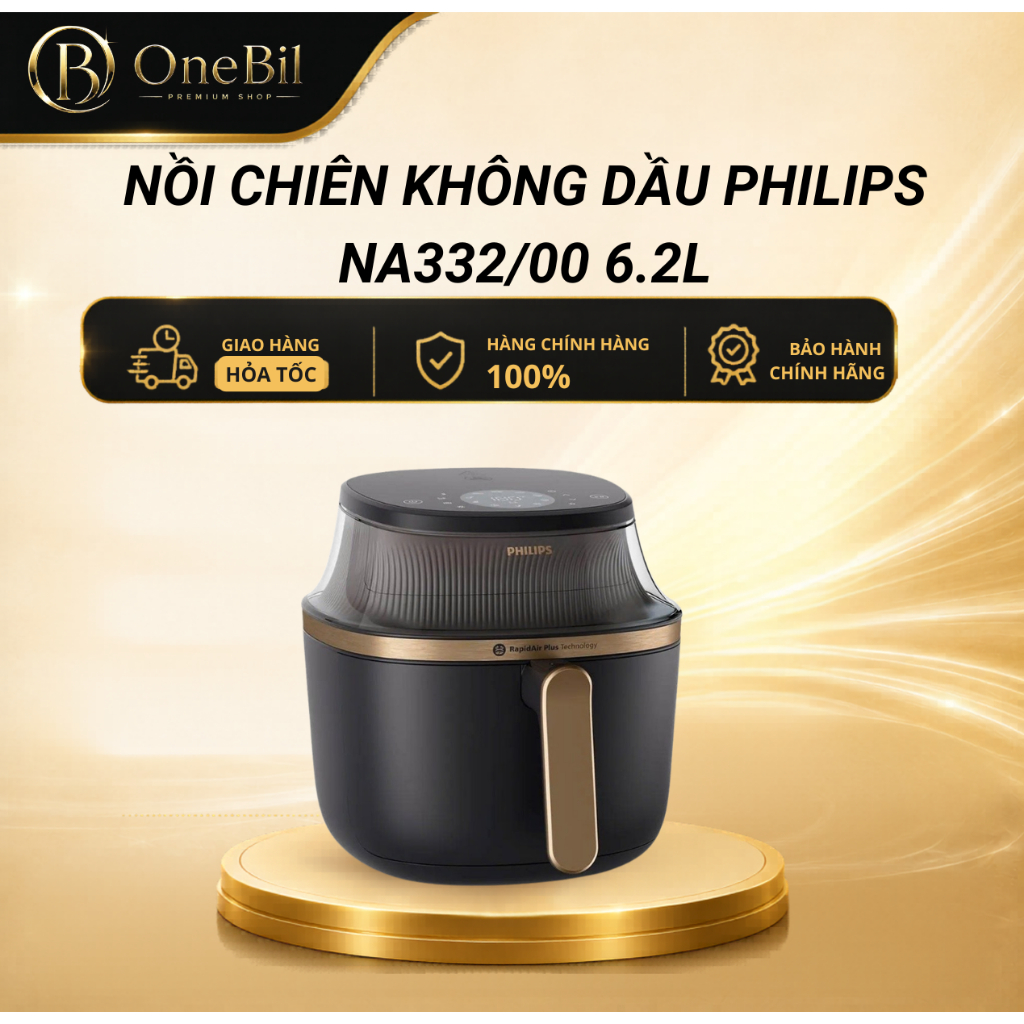 Nồi chiên không dầu Philips NA332/00 6.2L - Bảo Hành chính hãng 24 tháng