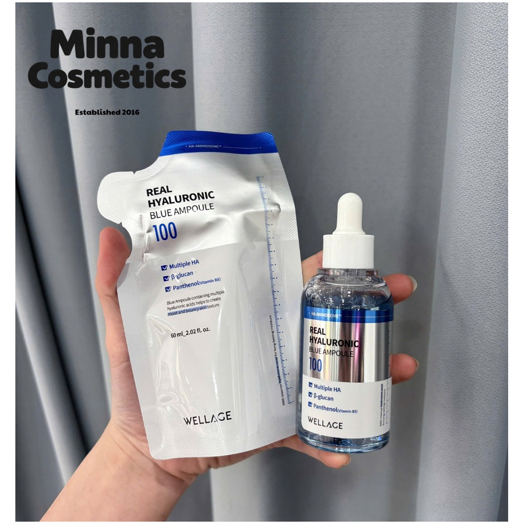 [Wellage] TINH CHẤT CẤP NƯỚC WELLAGE REAL HYALURONIC AMPOULE SERUM