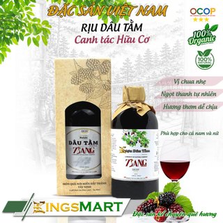 [Vị Quê] Rịu dâu tằm canh tác thuận tự nhiên- Chua ngọt thanh mát - Đặc sản Tây Ninh -Chai nhựa 500ml - Kingsmart