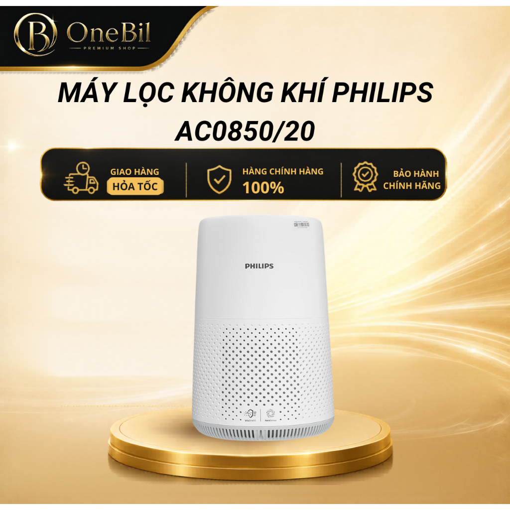 Máy lọc không khí Philips AC0850/20 - Bảo Hành Chính Hãng 24 Tháng