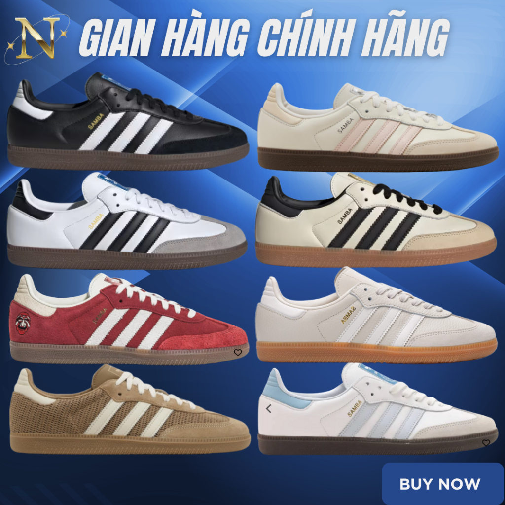 [HÀNG CHÍNH HÃNG] Giày Adidas Samba Basic AUTHENTIC. Giày Sneaker Samba Đế Nâu Nam Nữ