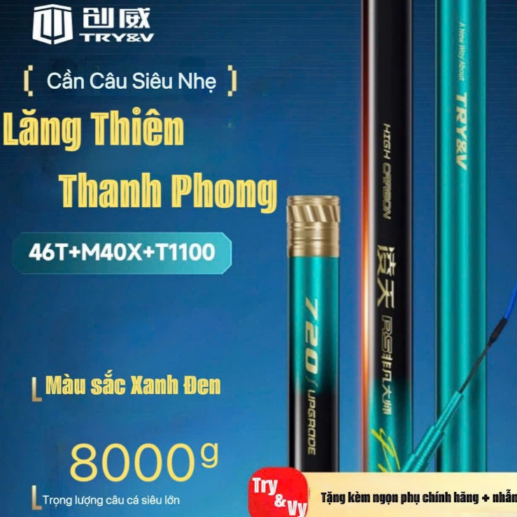 Cần tay Chuangwei Try&V LĂNG THIÊN THANH PHONG 6H - NÂNG CẤP TOÀN DIỆN
