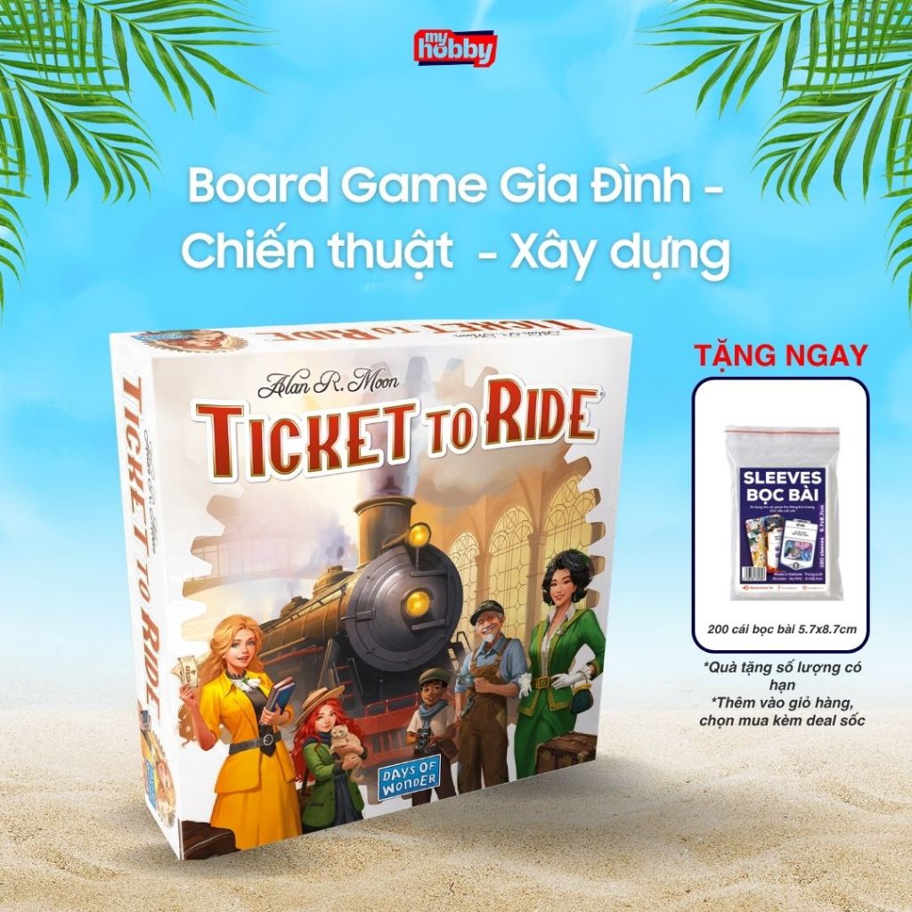 Ticket To Ride - Refresh 2025 | Board Game Kinh Điển Xây Đường Ray Xe Lửa Chính Hãng | My Hobby VN