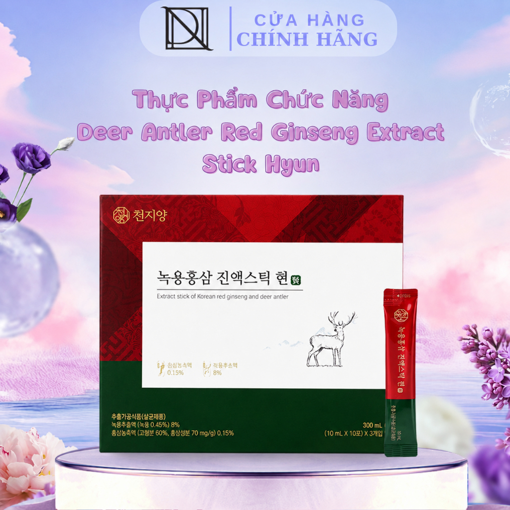 Thực Phẩm Chức Năng Deer Antler Red Ginseng Extract Stick Hyun