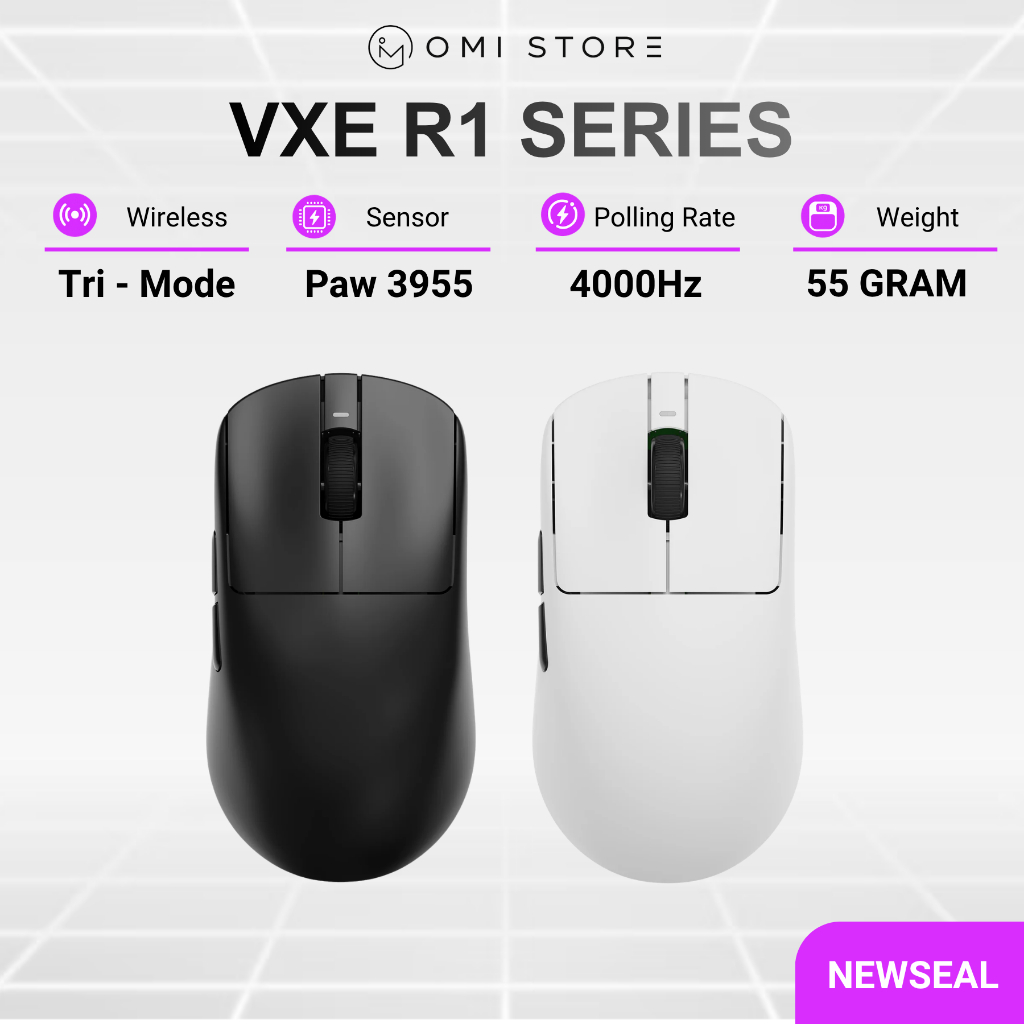 Chuột Gaming Không Dây VXE R1 SE+ / R1S / R1 Pro / R1 Pro Max - BH 12 Tháng