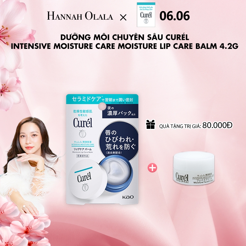 [6.6 LIVE Hannah Olala] Dưỡng môi chuyên sâu Curel Intensive Moisture Care Moisture Lip Care Balm 4.