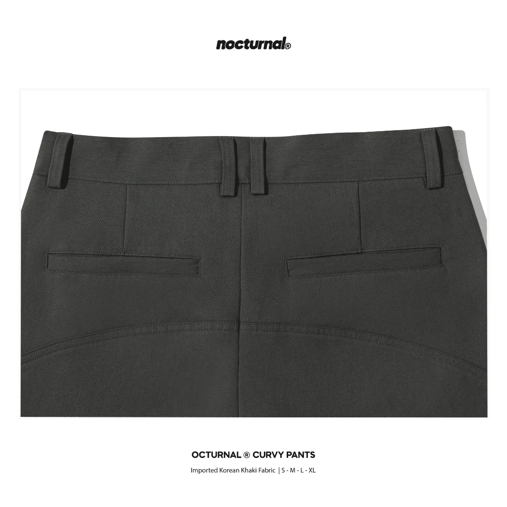 Quần Khaki Ống Cong NOCTURNAL Curvy Pants Nam Nữ Unisex Local Brand | BigBuy360 - bigbuy360.vn
