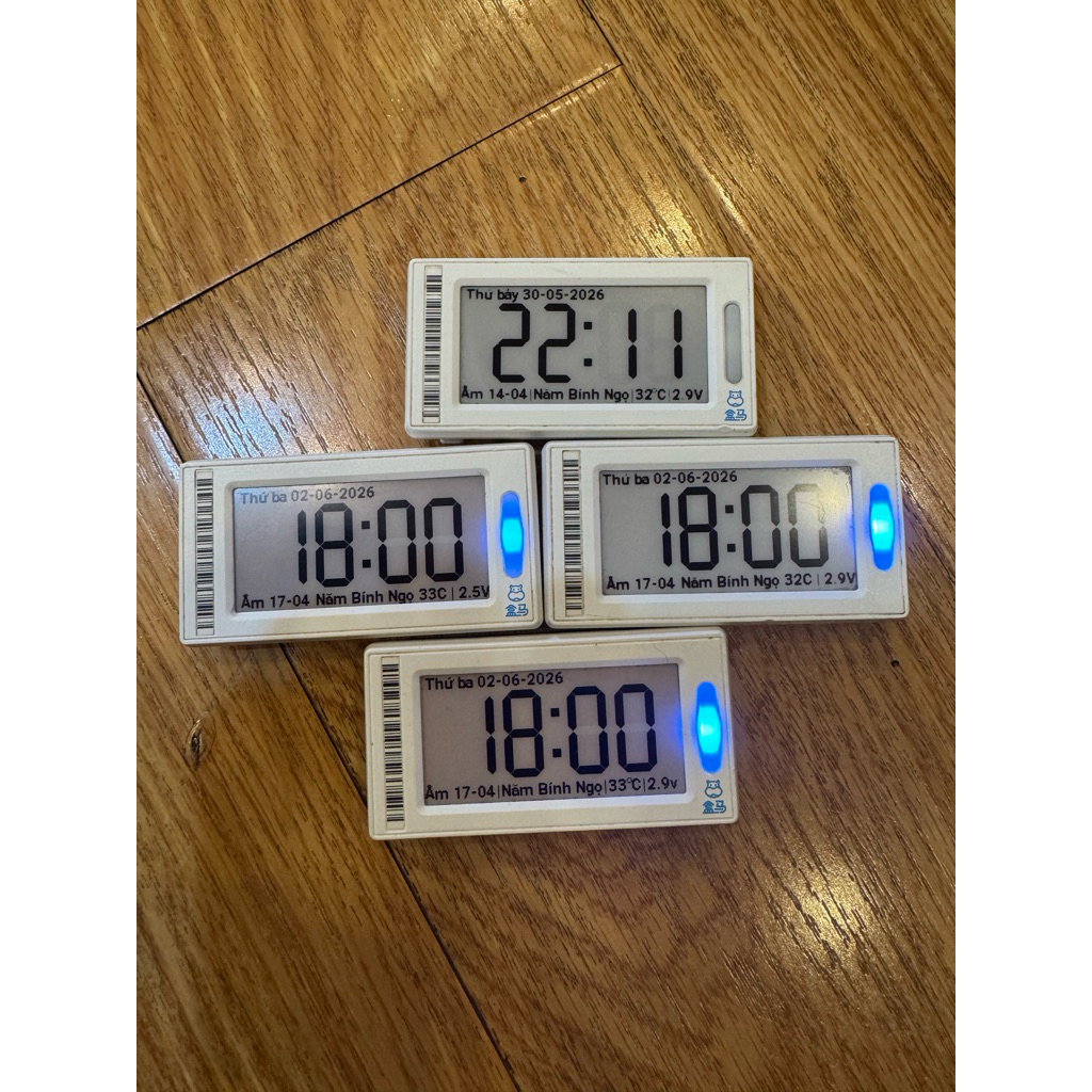 Bộ Màn Hình Mực Điện Tử E-Ink 2.13 Inch 3 Màu - Đồng Hồ, Lịch, Khung Ảnh Mini (Sẵn Firmware, Kết Nối Bluetooth)