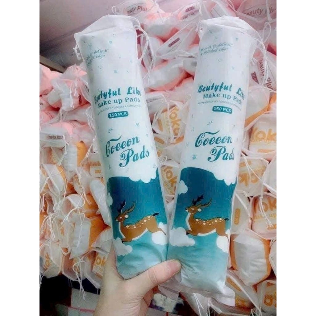 Bông tẩy trang Beauty like 150 miếng.Combo 2cây.