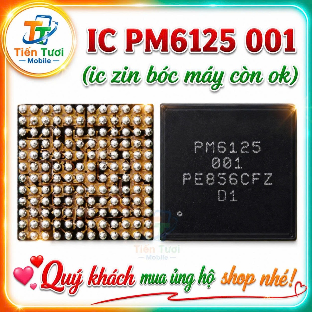 PM6125 IC Nguon Dùng Sửa Main Điện Thoại