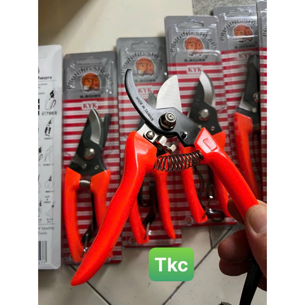 KÉO CẮT CÀNH GOOGMAN HIỆU LION 7'' KYK 700 LƯỠI THÉP TRẮNG CAO CẤP. MADE IN TAIWAN.