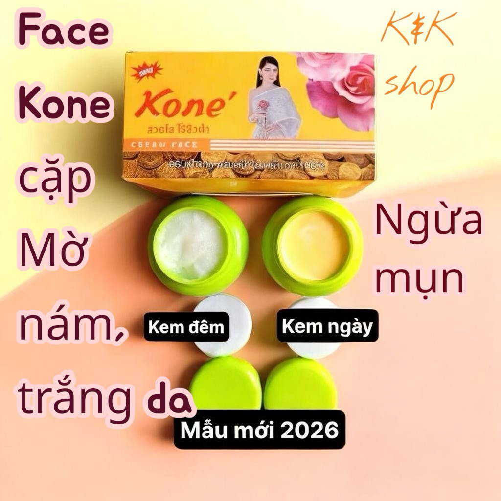 Combo ngày đêm face Kone melasma thái lan chính hãng
