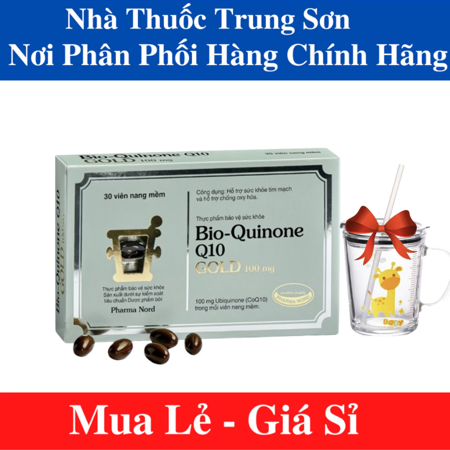 Viên Uống Pharma Nord Bio-Quinone Q10 Gold 100mg Hỗ Trợ Tim Mạch & Chống Oxy Hóa 30Viên -NT TRUNGSON