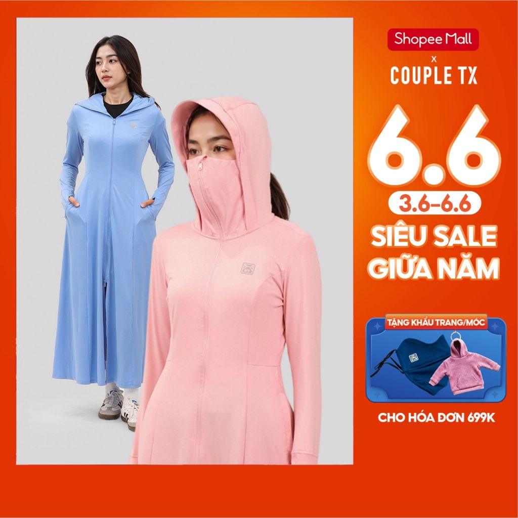 Áo Khoác Nữ Chống Nắng Couple TX Anti UV Dáng Dài WOK 2068