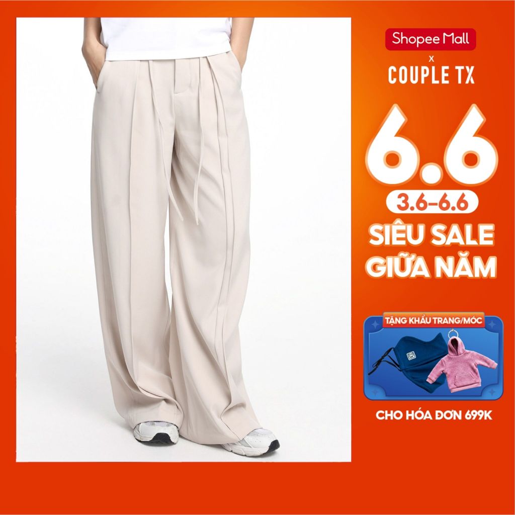 Quần Dài Nữ Couple TX Straight Xếp Li WPA 2016