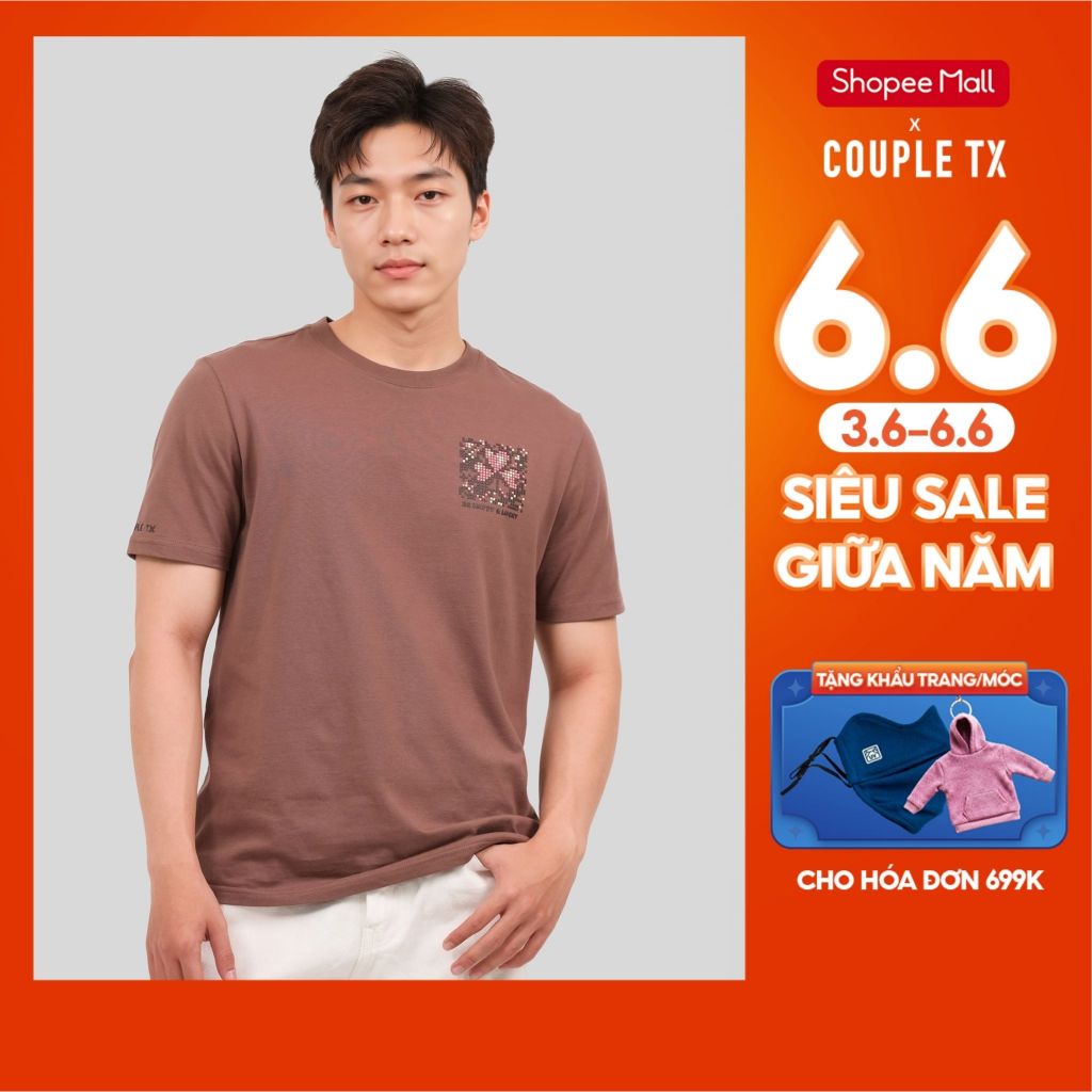 Áo Thun Nam Nữ Couple TX Cỏ Ba Lá Lucky Clover Form Regular TS 424