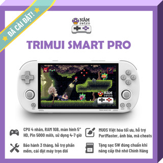 [Tặng Sạc 5W] TRIMUI Smart Pro - Màn hình 5" HD, Pin 5000mAh, MUOS tối ưu toàn diện, hỗ trợ PortMaster, sử dụng dễ dàng