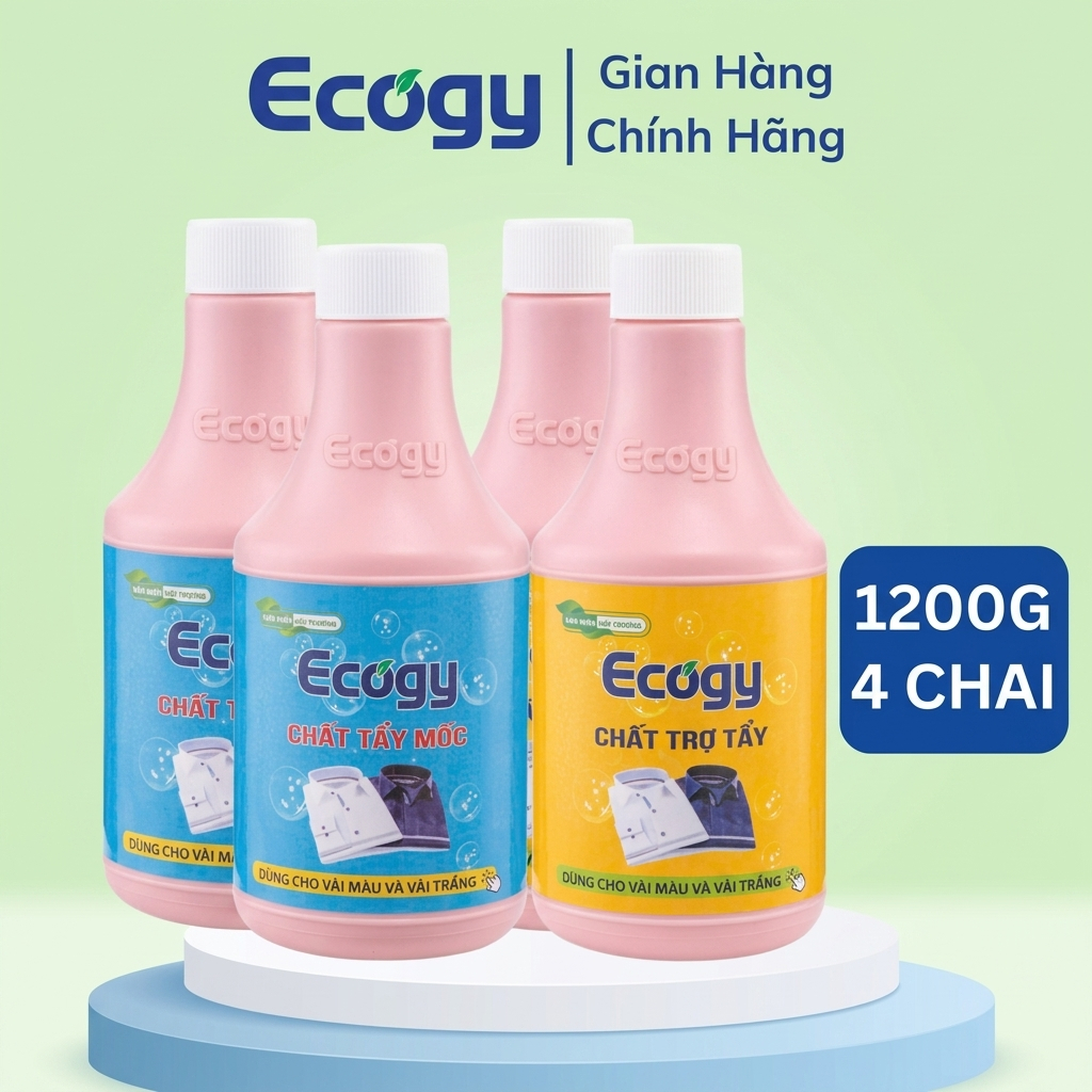 [COMBO ] 2 Bộ tẩy mốc 𝘀𝗶𝗲̂𝘂 sạch Ecogy 600g/2 chai