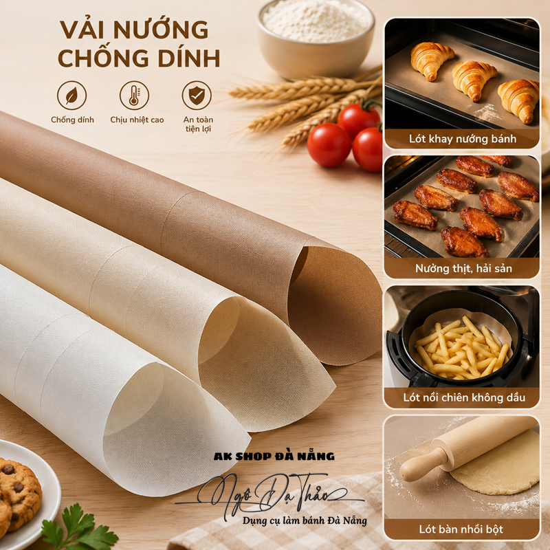 AKSHOPDANANG 2000.249 - Vải nướng chống dính 40*60