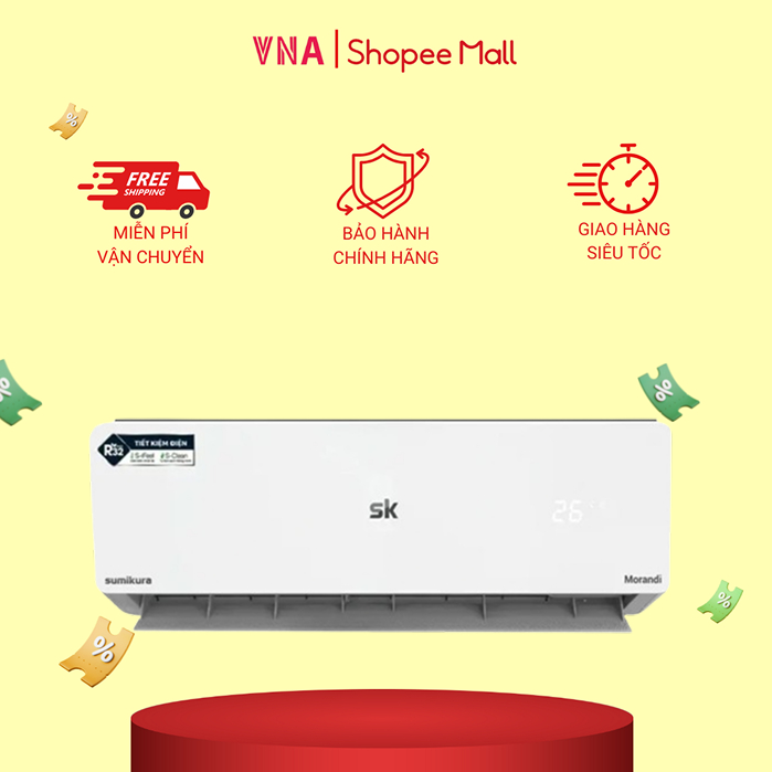 GIAO HỎA TỐC | APS/APO-H120/MORANDI | Điều hòa Sumikura 12.000 BTU 2 chiều APS/APO-H120
