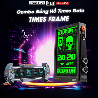 Combo Đồng Hồ Times Gate + Times Frame Divoom chính hãng, bảo hành 1 đổi 1