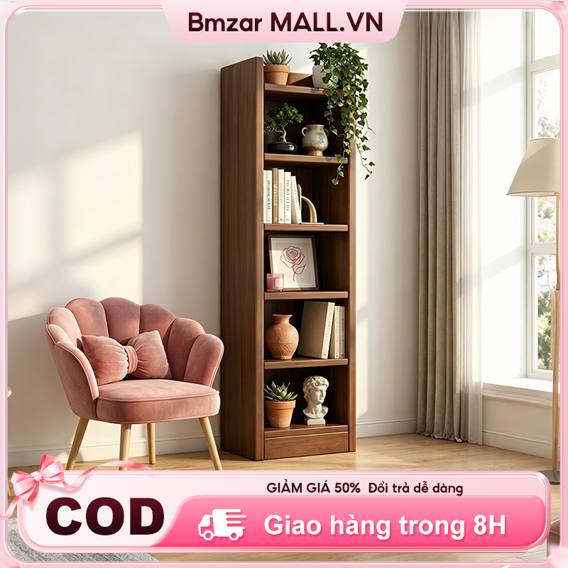 BM Kệ Sách Hẹp Chống Ẩm Chịu Lực 150kg Dễ Lau Tận Dụng Góc Chết Thông Minh Cho Mọi Không Gian Nhỏ