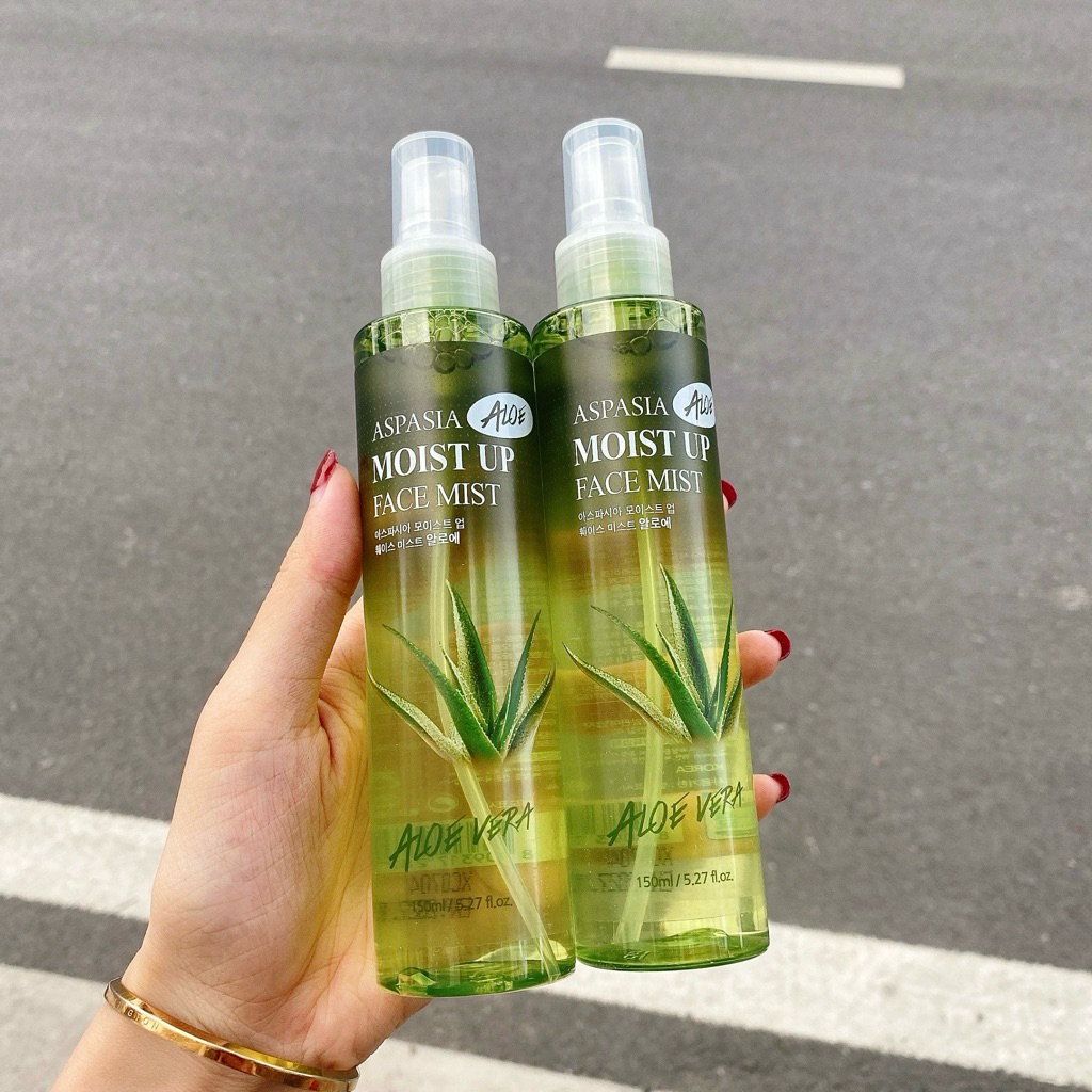 (CHÍNH HÃNG) XỊT KHOÁNG ASPASIA NHA ĐAM DƯỠNG TRẮNG DA GIỮ ẨM 150ML