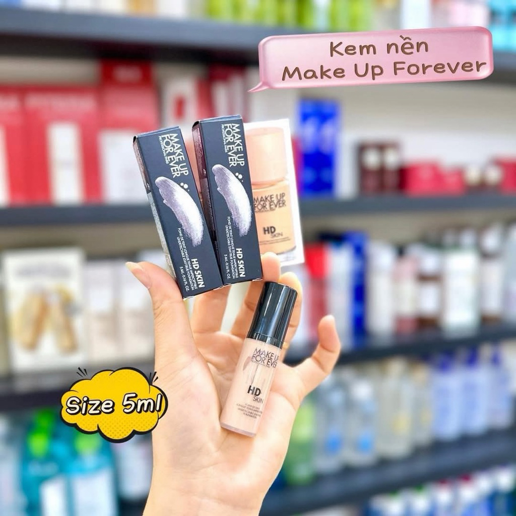 [AUTH 100%] KEM NỀN MINI MUFE MAKEUP FOREVER HD SKIN STAY TRUE FOUNDATION 5ML #1R02