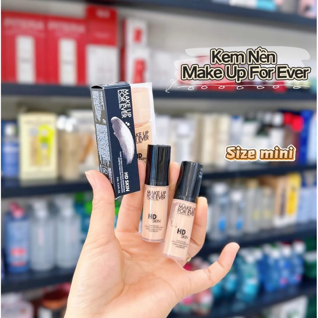 [CHÍNH HÃNG 100%] KEM NỀN MUFE MAKEUP FOREVER HD SKIN MINISIZE 5ML #1R02