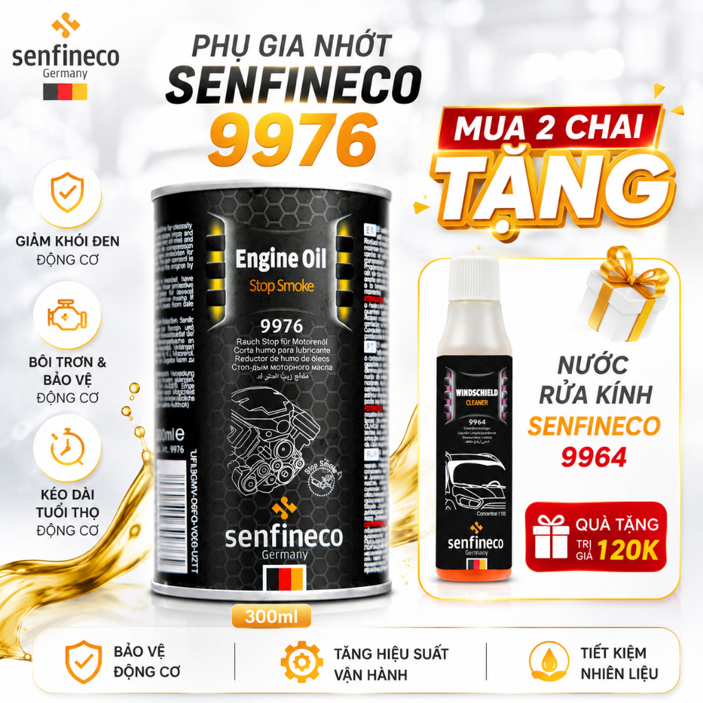 Phụ Gia Nhớt Senfineco 9976 Bảo Vệ Động Cơ 300ml