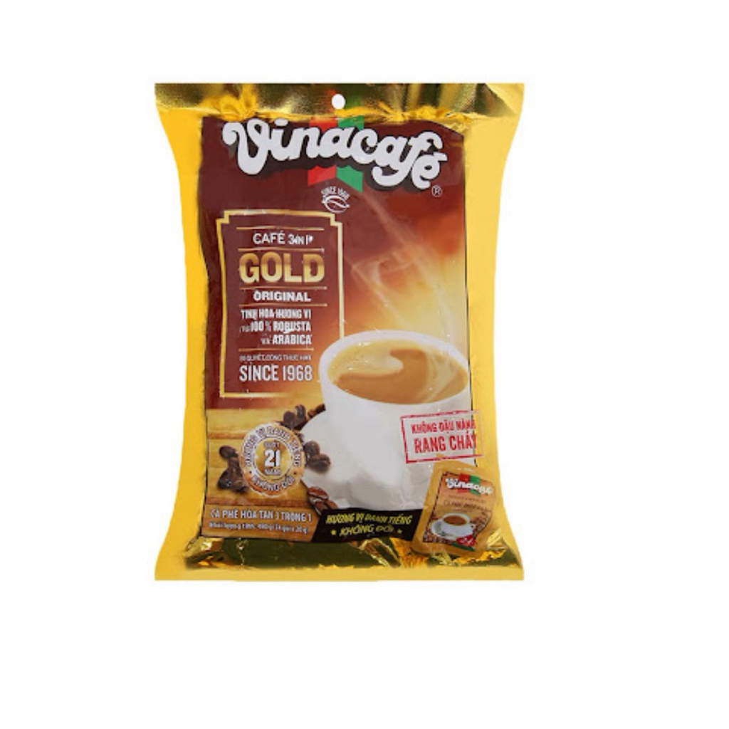 VINA CAFE hòa tan 3in1 Gold bịch 24gói ( HSD : t6/2027